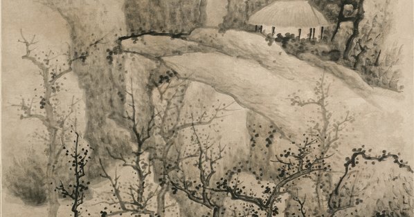 清_龚贤_山水图_纸_(10009×21005 – 450dpi)(图4)