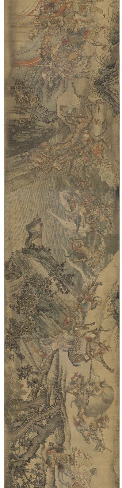 明_陆治搜山图_波士顿艺术美术馆藏_陆治搜山图_1_(30000×7557 – 300dpi)(图1)