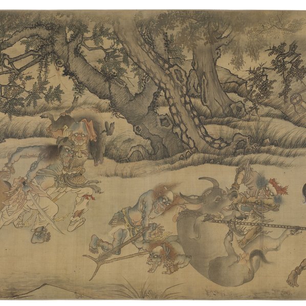 明_陆治搜山图_波士顿艺术美术馆藏_陆治搜山图_1_(30000×7557 – 300dpi)(图2)