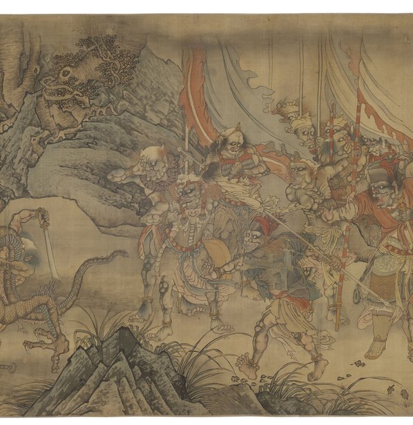明_陆治搜山图_波士顿艺术美术馆藏_陆治搜山图_1_(30000×7557 – 300dpi)(图5)