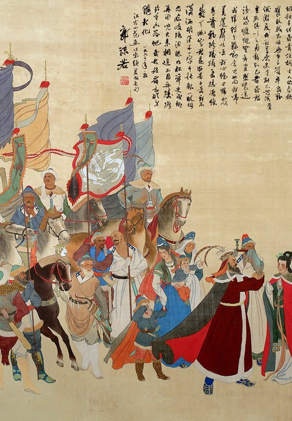 近代_范曾_文姬归汉_(10709×3858 – 72dpi)(图3)
