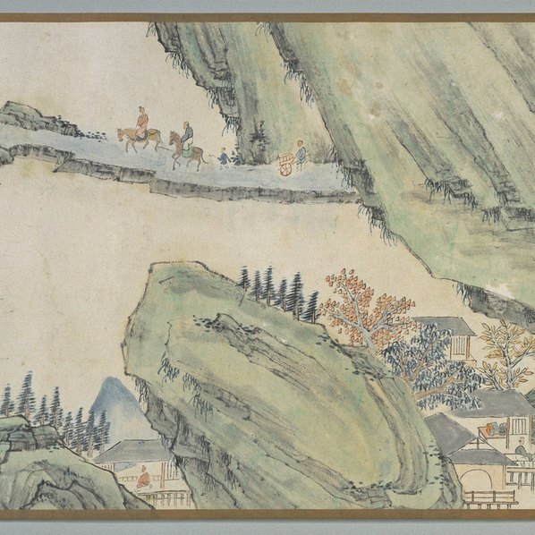 明_萧云从_秋山行旅图卷_全卷_纸本_东_(63890×3189 – 300dpi)(图4)