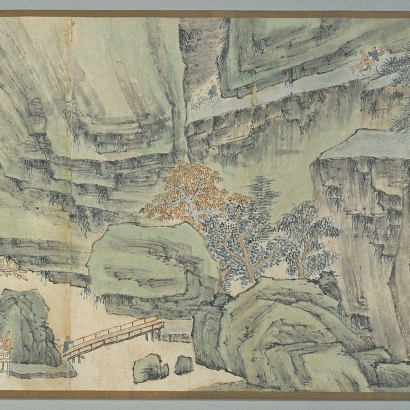 明_萧云从_秋山行旅图卷_全卷_纸本_东_(63890×3189 – 300dpi)(图5)