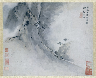 清_高其佩_山水册荷兰阿姆斯特丹_1_(4675×3810 – 300dpi)(图1)