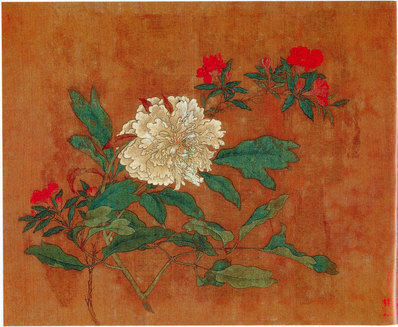 五代_后蜀_黄居寀_花卉写生图册_9_(3011×2474 – 300dpi)(图1)