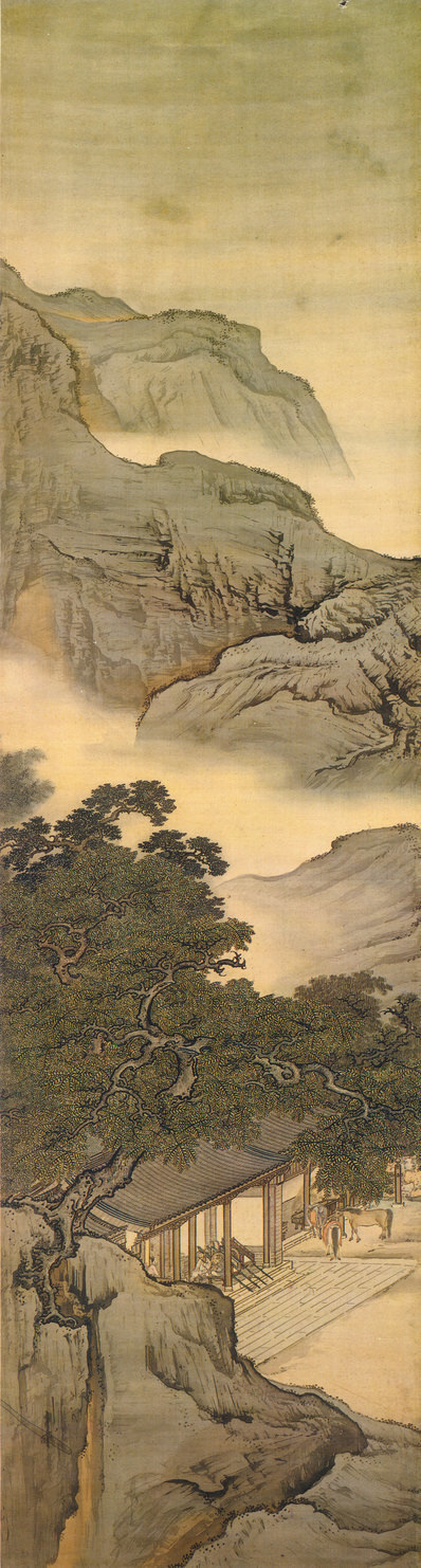 清_袁江_竹苞松茂图绢本_袁江_竹苞松茂图_3_(4030×15000 – 300dpi)(图1)