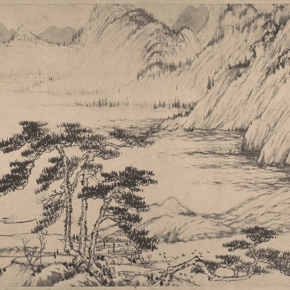 元_黄公望_富春山居图_完美合璧卷_剩山_无用师_纸本_画(图3)