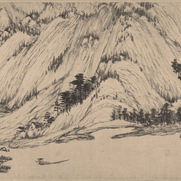 元_黄公望_富春山居图_完美合璧卷_剩山_无用师_纸本_画(图4)