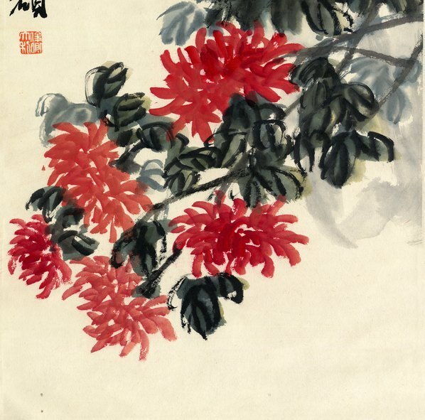 近代_吴昌硕菊_(5893×23303 – 72dpi)(图5)