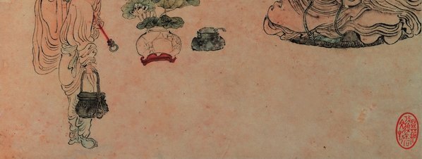 清_上官周_庐山观莲_纸本_(2469×3730 – 250dpi)(图5)