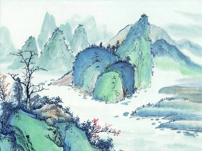 近代_现代山水册页_49_(4724×3529 – 72dpi)(图1)