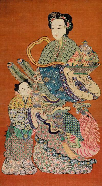 近代_仙女送桃_(4371×7895 – 72dpi)(图1)