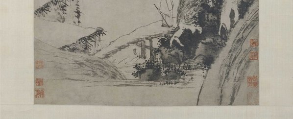 明_文徵明_溪桥策杖图轴纸_(5669×9200 – 300dpi)(图5)
