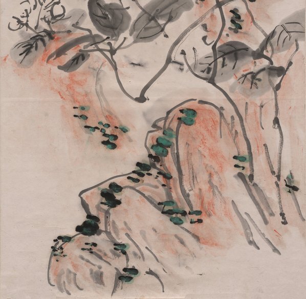 近代_黄宾虹_花鸟图_轴纸本_(5216×20385 – 72dpi)(图5)
