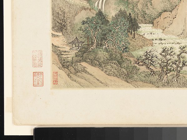 清_王石谷_王翚_仿古山水册_12_(5345×4010 – 300dpi)(图4)