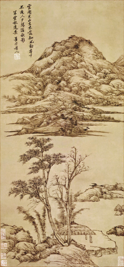 清_吴历夕阳秋(图1)