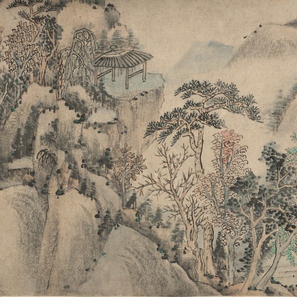 清_萧云从_烟鬟秋色图_纸本_(67523×3435 – 300dpi)(图5)