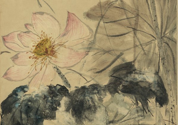近代_高剑父_荷塘翠鸟图_纸本_(4010×11304 – 72dpi)(图3)