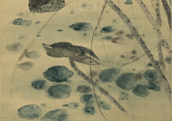 近代_高剑父_荷塘翠鸟图_纸本_(4010×11304 – 72dpi)(图5)