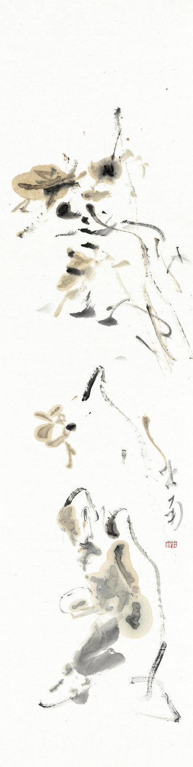 近代_李世南_郁郁黄花_(6772×26893 – 72dpi)(图1)