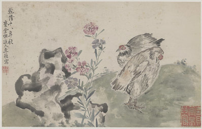 清_李鱓_花鸟十二开_二_纸本_8_(5844×3732 – 360dpi)(图1)