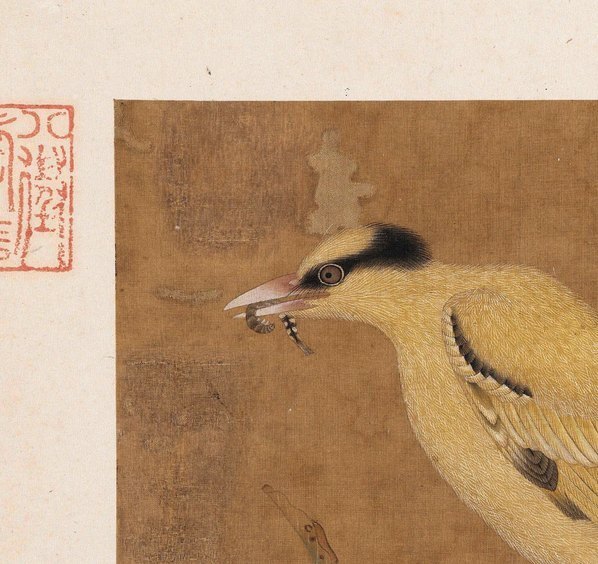 宋_佚名_传毛益_榴枝黄鸟图_绢本_(5278×4980 – 300dpi)(图2)