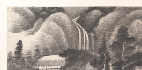 清_龚贤_十二月令山水册页_G2_(6045×3000 – 300dpi)(图2)