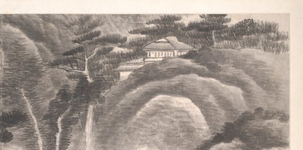 清_龚贤_十二月令山水册页_G2_(6045×3000 – 300dpi)(图3)