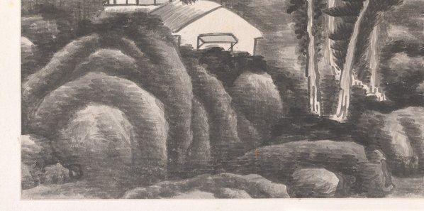 清_龚贤_十二月令山水册页_G2_(6045×3000 – 300dpi)(图4)