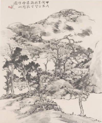清_八大_花鸟山水册_6_(4203×5030 – 350dpi)(图1)