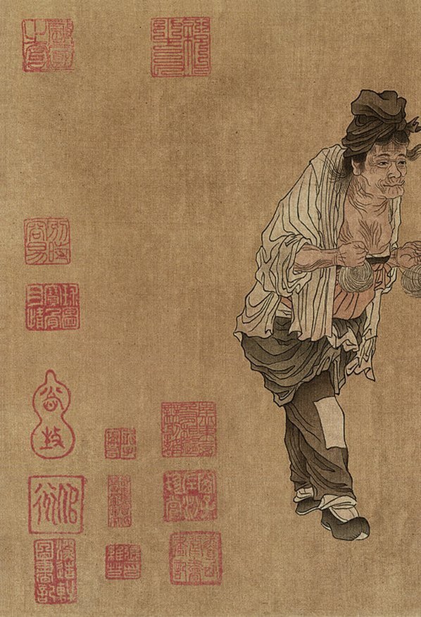 宋_王居正_纺车图_绢本_(13302×4864 – 475dpi)(图2)