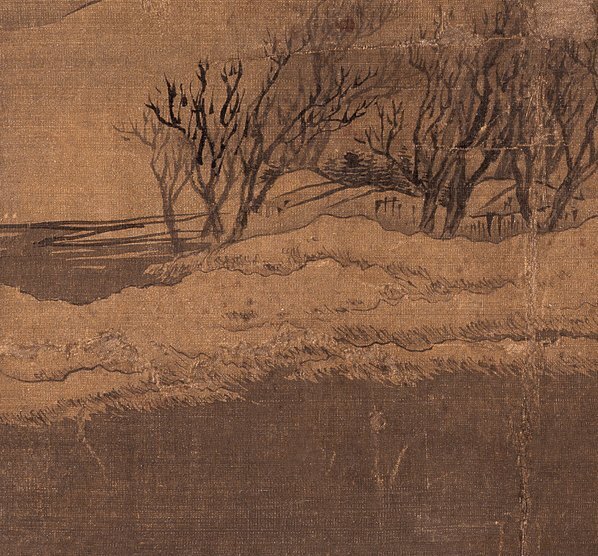 清_袁江_山水人物册页六开_袁江_册页寒江泊舟_中国美术馆_(2800×2602 – 350dpi(图4)