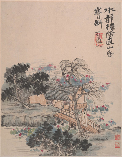 清_石涛_花卉山水册页开_大都会博物馆_6_(3395×4346 – 400dpi)(图1)