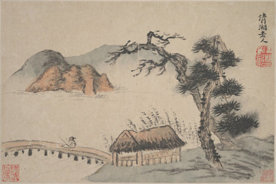 清_石涛_山水图册_开大都会博_3_(3875×2581 – 400dpi)(图1)