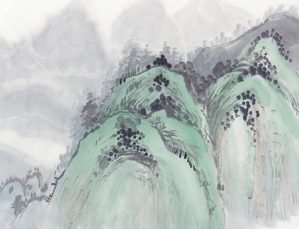 近代_现代山水册页_8_(6395×4912 – 72dpi)(图3)