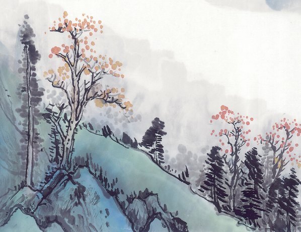近代_现代山水册页_8_(6395×4912 – 72dpi)(图4)