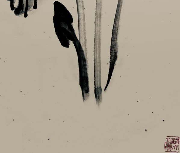 近代_李苦禅_玉簪花开案头间_(5150×17420 – 72dpi)(图5)
