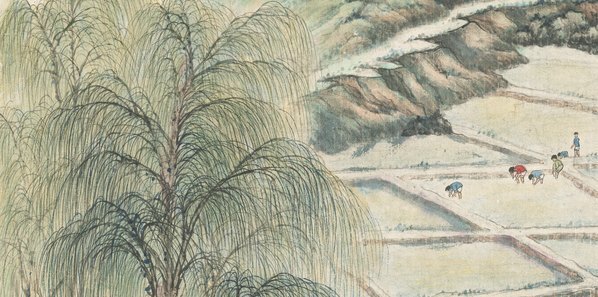 近代_傅抱石_春风杨柳万千樤_(7278×14467 – 72dpi)(图4)