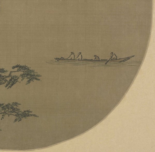 宋_夏圭_松溪泛月图页_(6118×5994 – 300dpi)(图5)