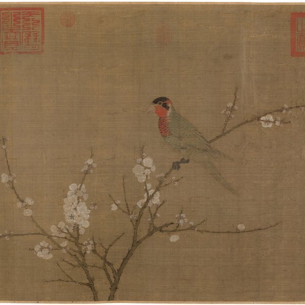 宋_赵佶_五色鹦鹉图_全卷_绢本_波士顿_(48037×6295 – 300dpi)(图3)