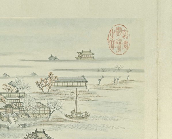 清_张若澄_燕山八景图_北京故宫_太液秋_(5175×4189 – 300dpi)(图3)