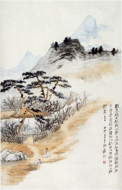 近代_张大千_山水人物_(4010×6258 – 72dpi)(图1)