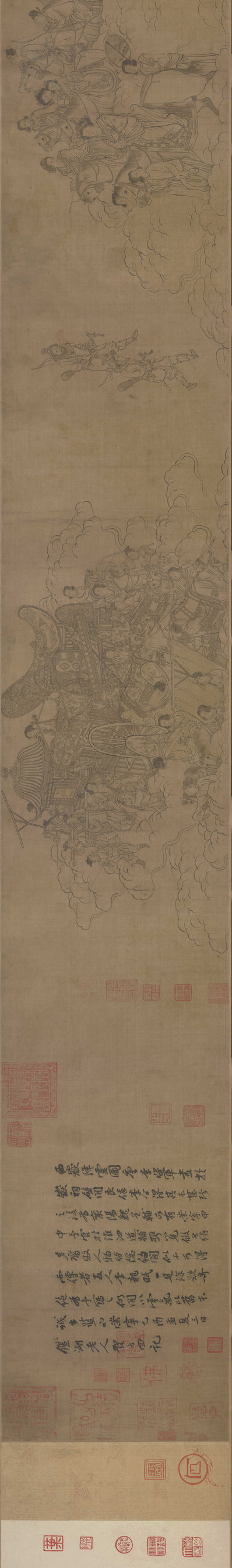 宋_李公麟_西岳降灵图卷_(27044×4010 – 300dpi)(图1)