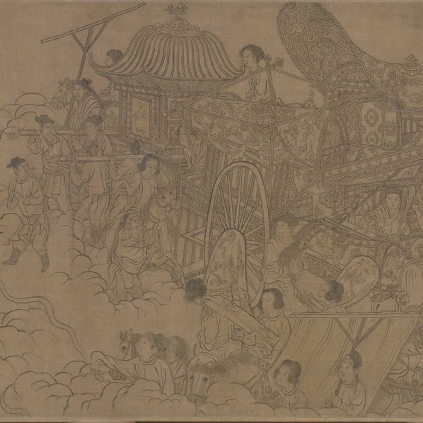 宋_李公麟_西岳降灵图卷_(27044×4010 – 300dpi)(图3)