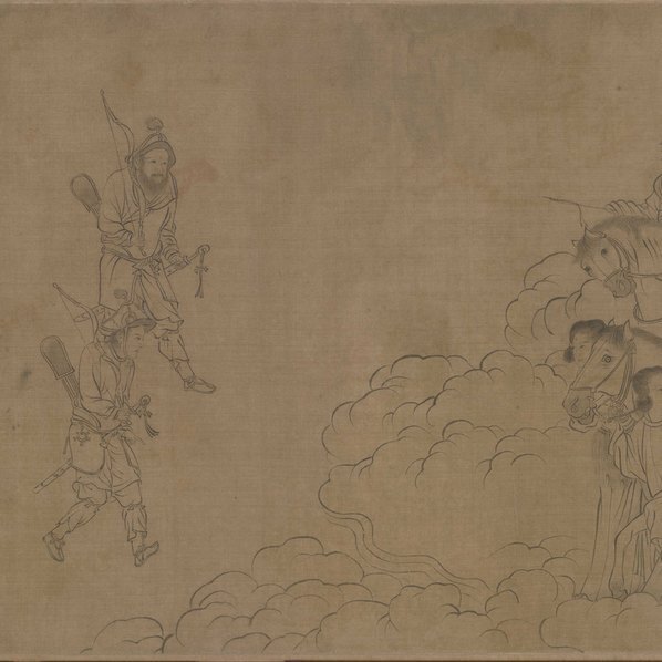 宋_李公麟_西岳降灵图卷_(27044×4010 – 300dpi)(图5)