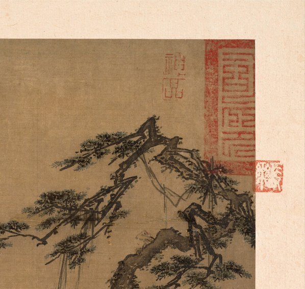 宋_马麟_长松山水图页绢本大都_(3900×3694 – 300dpi)(图3)