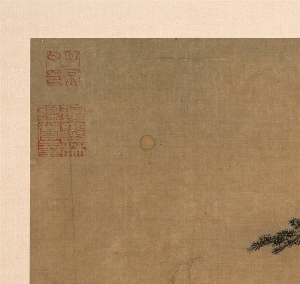 宋_马麟_长松山水图页绢本大都_(3900×3694 – 300dpi)(图2)