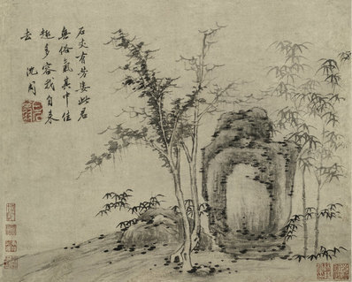 明_沈周_石竹图_纸本_(7087×5686 – 300dpi)(图1)