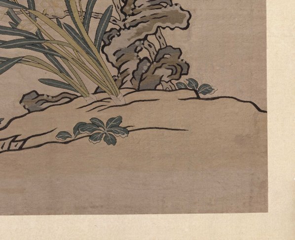 明_故宫藏织绣画_开_缂丝花卉册之茶花水_(5267×4292 – 300dpi)(图5)