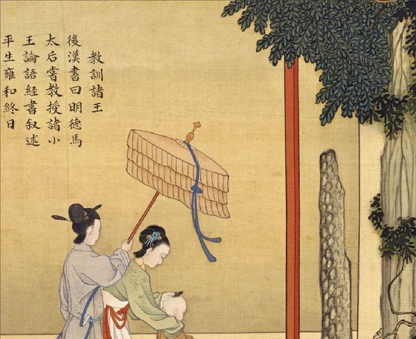 清_焦秉贞_历朝贤后故事图_教训诸_(3500×2853 – 300dpi)(图2)
